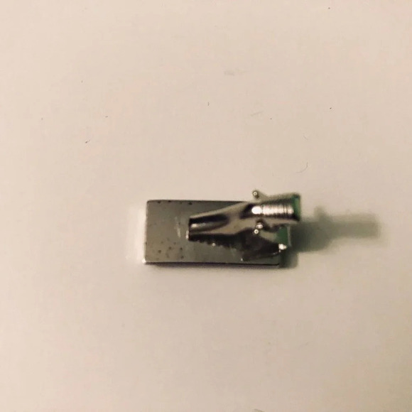 Vintage  Cuff Links Tie Clip and Lapel Pin and Chain - Picture 8 of 16